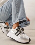 vices Adidași Argintii Streetwear Chunky cu Platformă Ilnatea