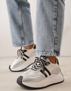 vices Adidași Argintii Streetwear Chunky cu Platformă Ilnatea