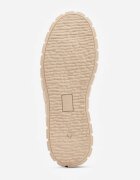 vices Adidași bej cu platformă cu decorațiune și inscripția Leawen