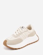 vices Adidași Bej cu șireturi cu platformă cu curele decorative Seliniel