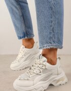 vices Adidași bej cu talpă groasă și neregulată cu inserții reflectorizante Ollavia