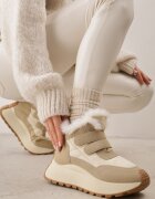 vices Adidași Bej Ghete de zăpadă cu Blăniță pe Platformă cu Scai Nelosena