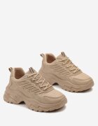vices Adidași bej închis cu talpă în relief și inserții din plasă Amrogia
