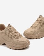 vices Adidași bej închis cu talpă în relief și inserții din plasă Amrogia