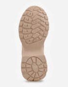 vices Adidași bej închis cu talpă masivă cu inserții din plasă și șireturi decorative Ollavia