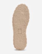 vices Adidași Bej pe Platformă cu Relief Decorați cu Perforații Leaniael