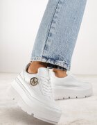 vices Adidași Chunky Albi cu Platformă cu Detaliu Rotund Sedvira