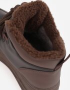 vices Adidași Cizme de zăpadă Negru-Maro pe Platformă În relief cu Inscripția Olinnea