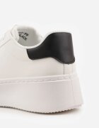 vices Adidași de bază Alb-Negru cu platformă Tiaeliana