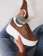 vices Adidași Maro deschis pe Platformă Decorați cu Aplicație Metalică Tatellia
