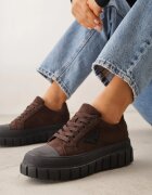 vices Adidași Maro pe platformă cu decorațiune și cu inscripția Leawen