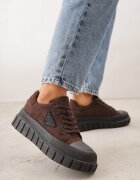 vices Adidași Maro pe platformă cu decorațiune și cu inscripția Leawen