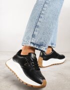 vices Adidași Negri cu platformă decorați cu aplicație metalică Nelviera