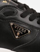 vices Adidași Negri cu platformă decorați cu aplicație metalică Nelviera