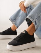 vices Adidași Negri Decorați cu o Stea și o Inserție Strălucitoare Oranatta
