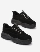 vices Adidași Negri din Imitație de Piele Farwynn