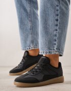 vices Adidași Negri joși cu Cusături Decorative Redala