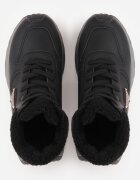 vices Adidași Negri tip ghete de iarnă cu platformă decorate cu aplicație triunghiulară Ficebia