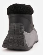 vices Adidași Negri tip ghete de iarnă cu platformă decorate cu aplicație triunghiulară Ficebia