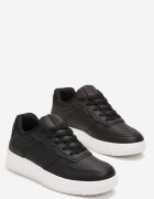 vices Adidași Negru-Alb Cu șireturi cu Talpă Groasă Taleith