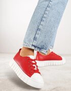vices Adidași Roșii Plate cu șireturi Lorori