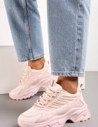 vices Adidași Roz cu platformă joasă cu inserții decorative pe partea superioară Amrogia