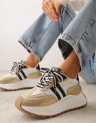 vices Adidași Streetwear Aurii Chunky cu platformă Ilnatea