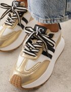 vices Adidași Streetwear Aurii Chunky cu platformă Ilnatea