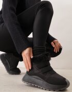 vices Adidași tip ghete de iarnă Negre cu Blană cu Platformă cu Scai Nelosena