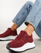 vices Adidași Vișinii Cu șireturi pe platformă cu curele decorative Seliniel