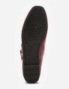 vices Balerini Bordeaux cu baretă cu cataramă și cusătură decorativă Desorila