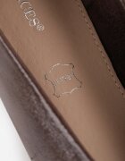 vices Balerini clasici cu ornamente din zirconiu și branț din piele naturală Melenia Maro