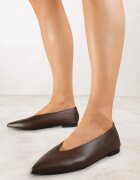 vices Balerini Maro închis cu Brant din piele naturală în stil clasic Nalivee