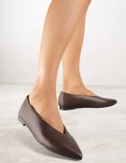 vices Balerini Maro închis cu Brant din piele naturală în stil clasic Nalivee