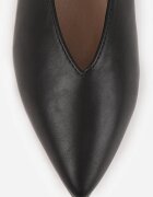 vices Balerini Negre cu Branț din Piele Naturală în Stil Clasic Nalivee