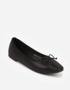 vices Balerini Negre cu Fundă Decorativă și Imprimeu Tip Piele de Șarpe Tultewia