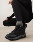 vices Bocanci de trekking negri tip trapper cu șireturi Afellie