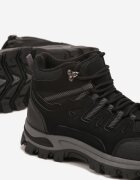 vices Bocanci de trekking negri tip trapper cu șireturi Afellie