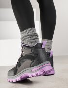 vices Bocanci de Trekking Negru-Violet cu Model Geometric Norrive
