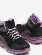 vices Bocanci de Trekking Negru-Violet cu Model Geometric Norrive
