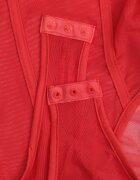 vices Body Roșu Longsleeve cu decolteu în V Asstre