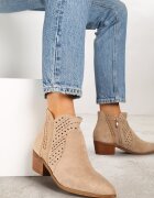 vices Botine Bej Cowboy cu Toc gros cu Tiv ajurat Selahra