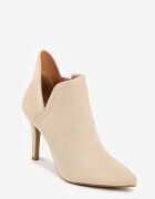 vices Botine Bej cu Toc Stiletto cu Decupaj pe Lateral Elliora