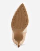 vices Botine Bej cu Toc Stiletto cu Decupaj pe Lateral Elliora