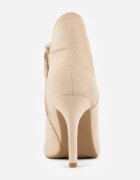 vices Botine Bej cu Toc Stiletto cu Decupaj pe Lateral Elliora
