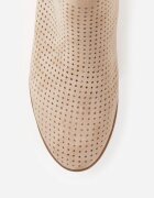 vices Botine Bej deschis cu talpă plată decorate cu decupaj Felirwen