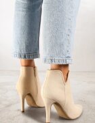 vices Botine bej deschis cu toc stiletto cu vârf ascuțit Yegene