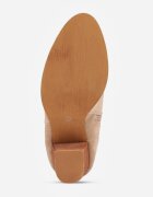 vices Botine bej închis cowboy pe toc gros cu motiv geometric Sarori