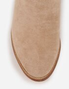 vices Botine bej închis cowboy pe toc gros cu motiv geometric Sarori
