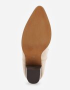 vices Botine Bej Stil Cowboy pe Toc Gros Velfedi